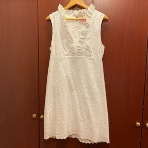 White eyelet summer dress